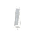Μόνιμος καθρέφτης DKD Home Decor Καθρέφτης Μέταλλο Λευκό Loft (39 x 40 x 160 cm)