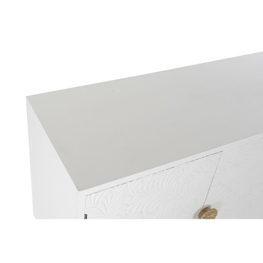 Σκευοθήκη DKD Home Decor Λευκό Έλατο Χρυσό (160 x 42 x 80 cm)
