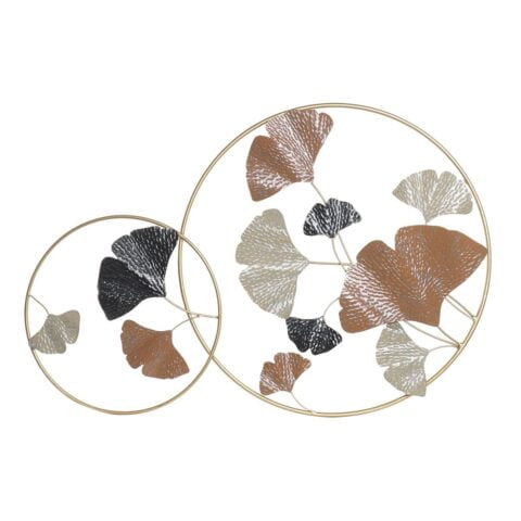Διακόσμηση τοίχων DKD Home Decor Χρυσό Μέταλλο τερακότα Φύλλο φυτού (103