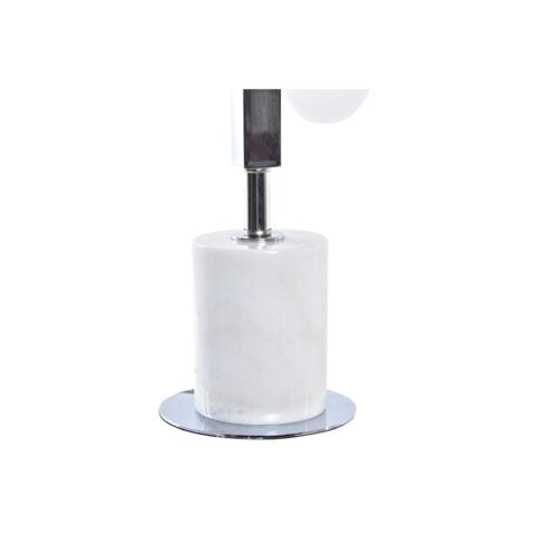 Επιτραπέζιο Φωτιστικό DKD Home Decor Ασημί Λευκό 220 V Σύγχρονη (15 x 15 x 68 cm)