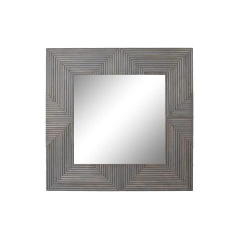 Τοίχο καθρέφτη DKD Home Decor Καθρέφτης Γκρι Ξύλο από Μάνγκο (121 x 4 x 121 cm)