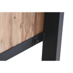 Κονσόλα DKD Home Decor Φυσικό Μαύρο Μέταλλο ξύλο ακακίας (110 x 35 x 80 cm)