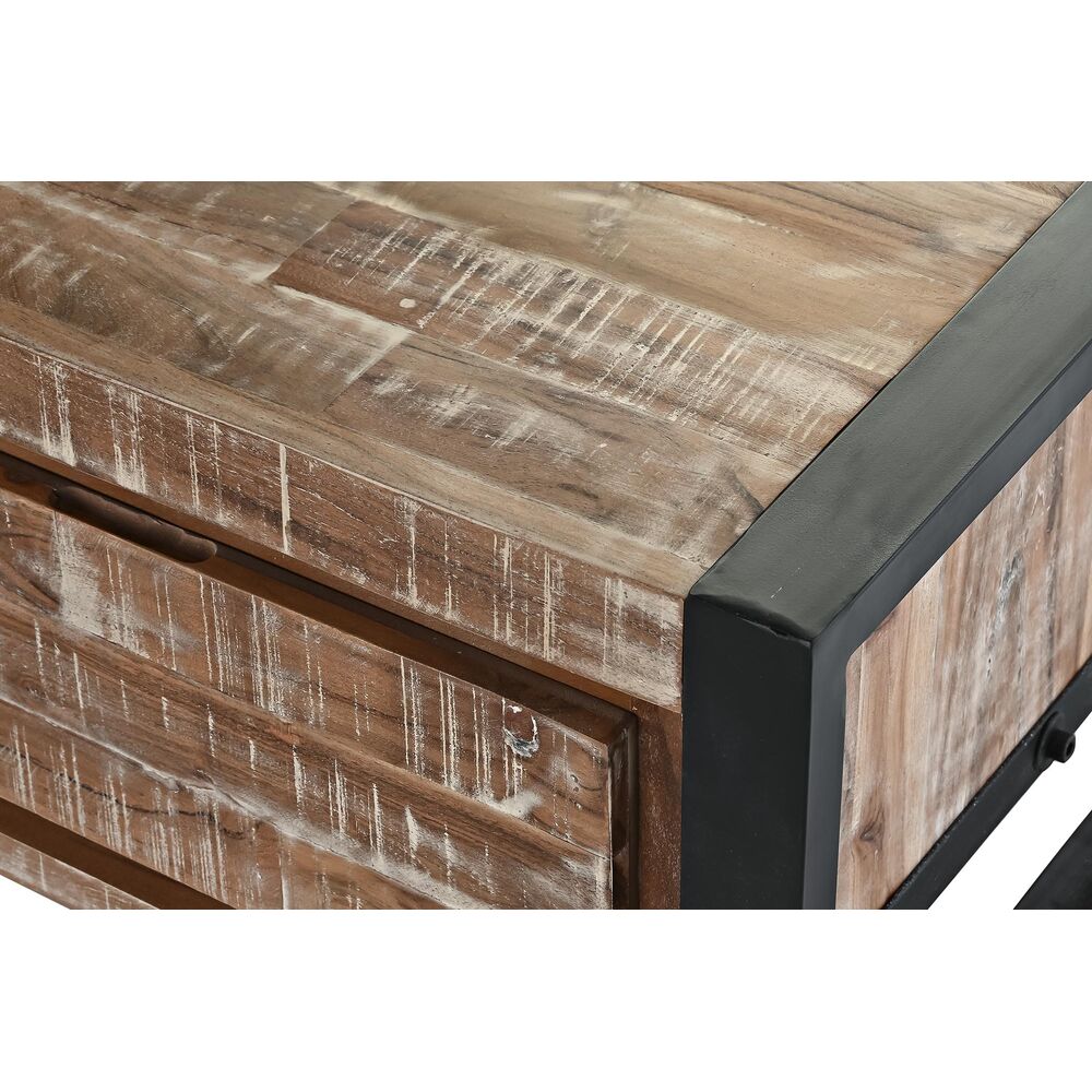 Τραπεζάκι Καφέ DKD Home Decor Μέταλλο ξύλο ακακίας (110 x 60 x 40 cm)