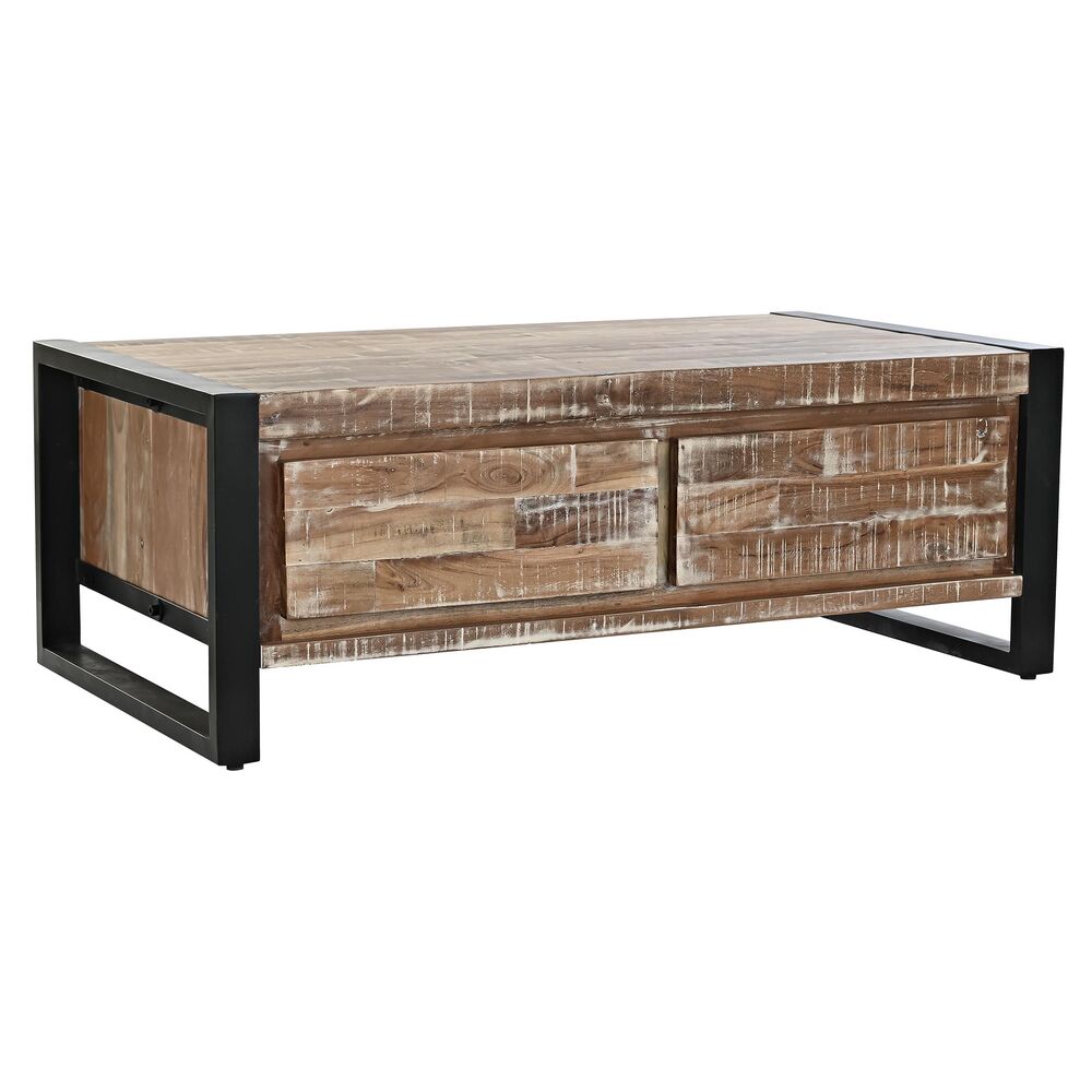 Τραπεζάκι Καφέ DKD Home Decor Μέταλλο ξύλο ακακίας (110 x 60 x 40 cm)