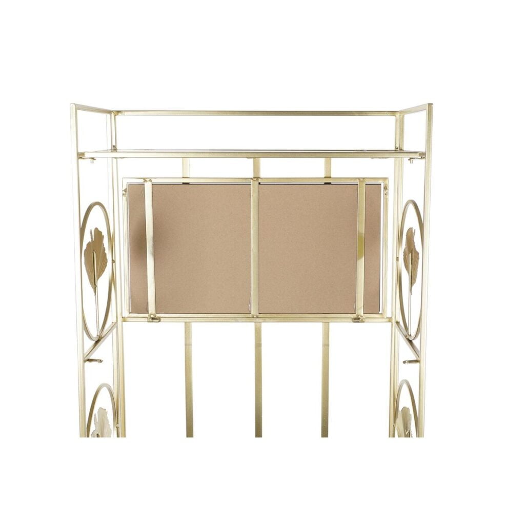Ράφια DKD Home Decor Κρυστάλλινο Χρυσό Μέταλλο (60 x 32 x 161
