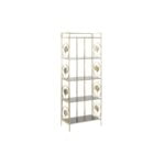 Ράφια DKD Home Decor Κρυστάλλινο Χρυσό Μέταλλο (60 x 32 x 161