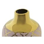 Βάζο DKD Home Decor Πορσελάνη Ροζ Χρυσό Ανατολικó (13 x 13 x 26 cm)