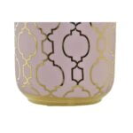 Βάζο DKD Home Decor Πορσελάνη Ροζ Χρυσό Ανατολικó (13 x 13 x 26 cm)