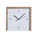 Ρολόι Τοίχου DKD Home Decor Ξύλο Λευκό Σπίτια (20 x 4 x 30 cm)