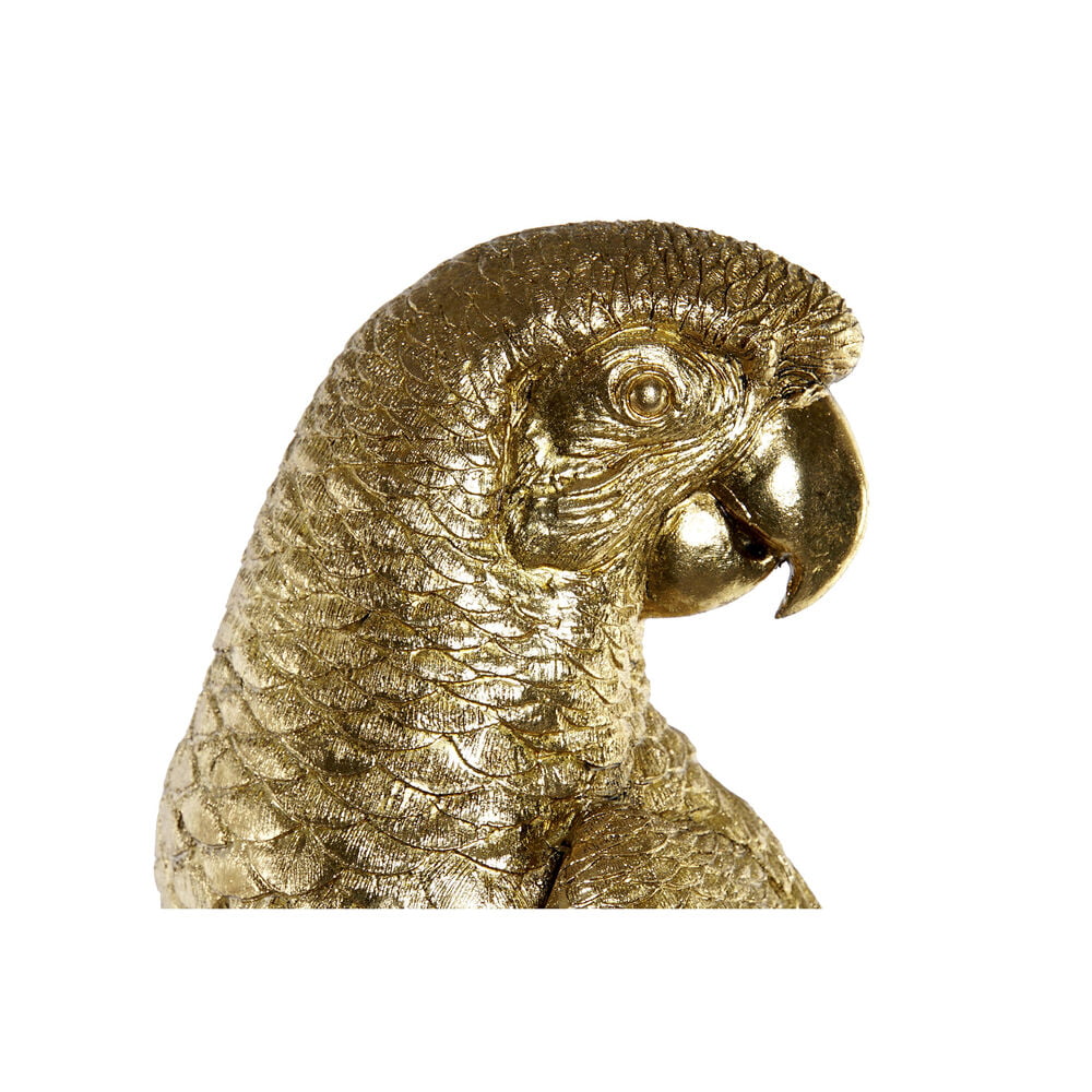 Διακοσμητική Φιγούρα DKD Home Decor Χρυσό Ρητίνη Παπαγάλος Τροπικό (21 x 18 x 79 cm)