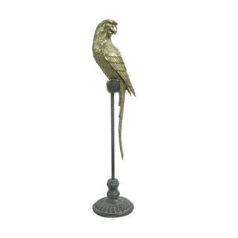 Διακοσμητική Φιγούρα DKD Home Decor Χρυσό Ρητίνη Παπαγάλος Τροπικό (21 x 18 x 79 cm)
