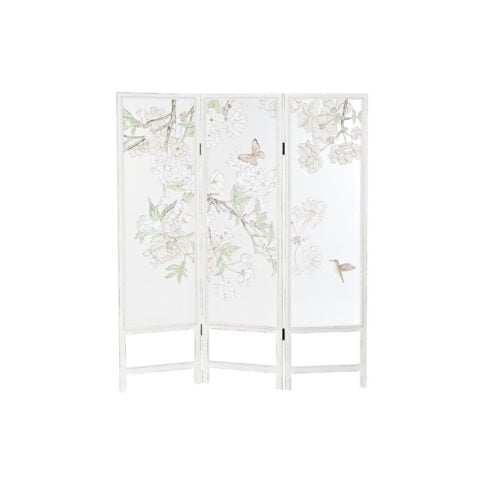 Παραβάν DKD Home Decor Blomster Ξύλο Nylon (150 x 2 x 180 cm)