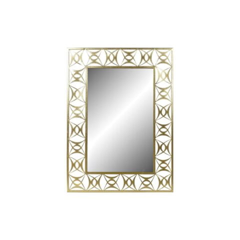 Τοίχο καθρέφτη DKD Home Decor Καθρέφτης Χρυσό Μέταλλο (66 x 2 x 91