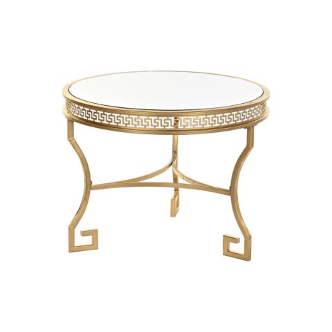 Βοηθητικό Τραπέζι DKD Home Decor Καθρέφτης Χρυσό Μέταλλο Ανατολικó (61 x 61 x 46 cm)
