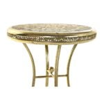 Βοηθητικό Τραπέζι DKD Home Decor Χρυσό Μέταλλο Άραβας (42 x 42 x 57 cm)