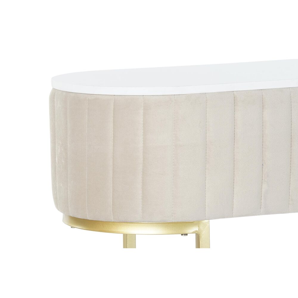 Κονσόλα DKD Home Decor Ροζ Χρυσό Μέταλλο Μάρμαρο 120 x 35 x 80 cm
