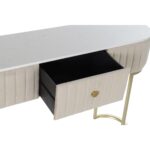 Κονσόλα DKD Home Decor Ροζ Χρυσό Μέταλλο Μάρμαρο 120 x 35 x 80 cm