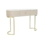 Κονσόλα DKD Home Decor Μπεζ Χρυσό Μάρμαρο (120 x 35 x 80 cm)