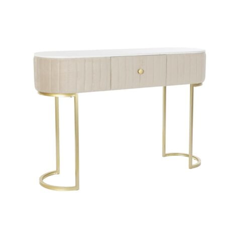 Κονσόλα DKD Home Decor Μπεζ Χρυσό Μάρμαρο (120 x 35 x 80 cm)