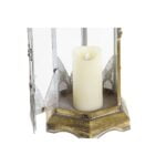 Lanterne DKD Home Decor Κρυστάλλινο Χρυσό Μέταλλο (24 x 24 x 64 cm)