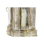 Lanterne DKD Home Decor Κρυστάλλινο Χρυσό Μέταλλο (23 x 23 x 50 cm)