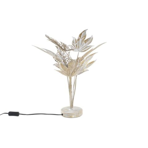 Επιτραπέζιο Φωτιστικό DKD Home Decor Γκρι Τροπικό Φύλλο φυτού (42 x 42 x 47 cm)