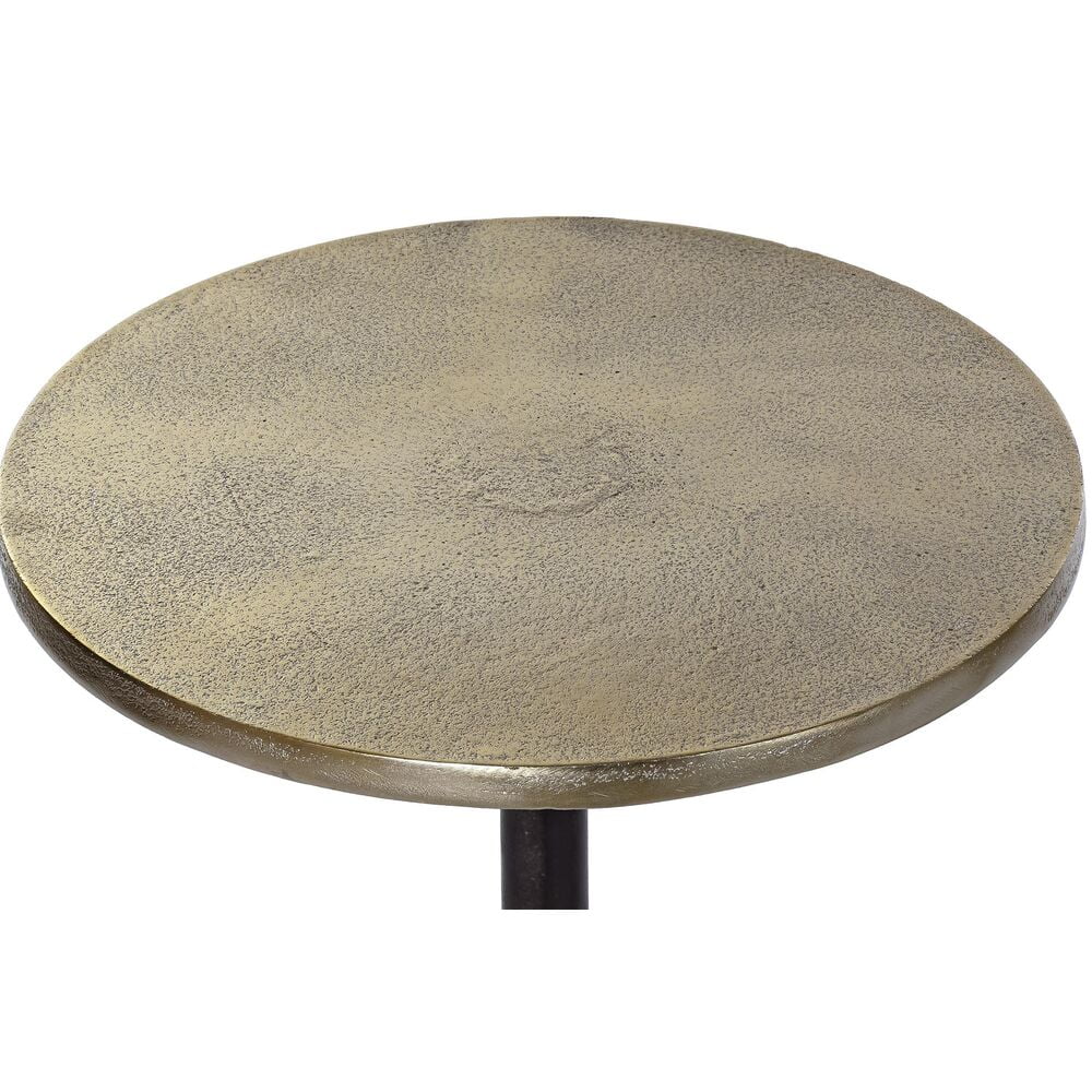 Σετ 2 Τραπεζάκια DKD Home Decor Μαύρο Χρυσό Αλουμίνιο (40 x 40 x 61 cm) (2 pcs)