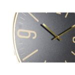 Ρολόι Τοίχου DKD Home Decor Μαύρο MDF Σίδερο (40 x 4 x 40 cm)