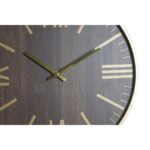 Ρολόι Τοίχου DKD Home Decor Μαύρο MDF Σίδερο (40 x 4 x 40 cm)