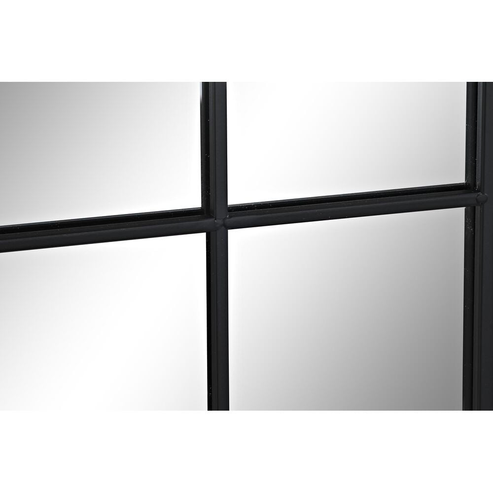 Τοίχο καθρέφτη DKD Home Decor Μαύρο Κρυστάλλινο Σίδερο 90 x 3 x 90 cm