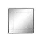 Τοίχο καθρέφτη DKD Home Decor Μαύρο Κρυστάλλινο Σίδερο 90 x 3 x 90 cm