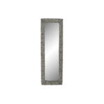 Τοίχο καθρέφτη DKD Home Decor Καθρέφτης Γκρι λυγαριά Cottage (43 x 4 x 133 cm) (43 x 4 x 132 cm)