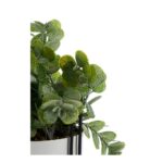 Διακοσμητικό Φυτό Λευκό Κρέμα Κακάο Με υποστήριξη Μέταλλο Πλαστική ύλη (13 x 40 x 13 cm)