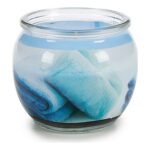 Αρωματικό Κερί Fresh Linen Μπλε Γυαλί Κερί