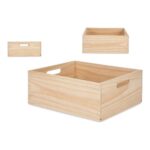 Κουτί αποθήκευσης Φυσικό ξύλο πεύκου (31 x 14 x 36 cm)