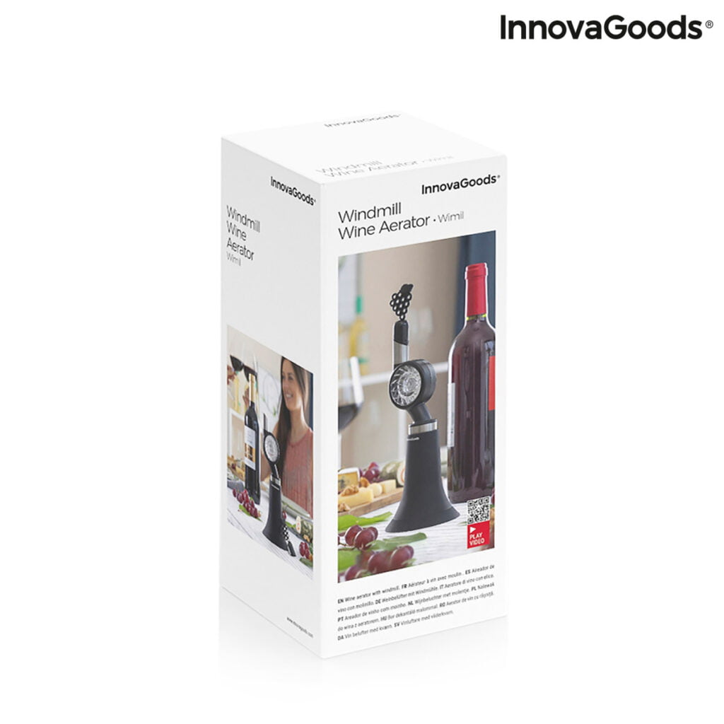Αεριστή Κρασιού με Μύλο και Βάση Wimil InnovaGoods