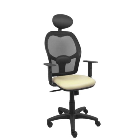Καρέκλα γραφείου με κεφαλάρι P&C B10CRNC Κρεμ