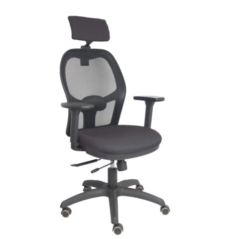 Καρέκλα γραφείου με κεφαλάρι P&C B3DRPCR Σκούρο γκρίζο