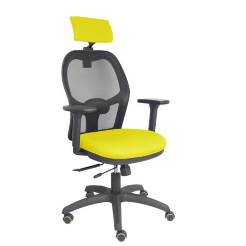 Καρέκλα γραφείου με κεφαλάρι P&C B3DRPCR Κίτρινο