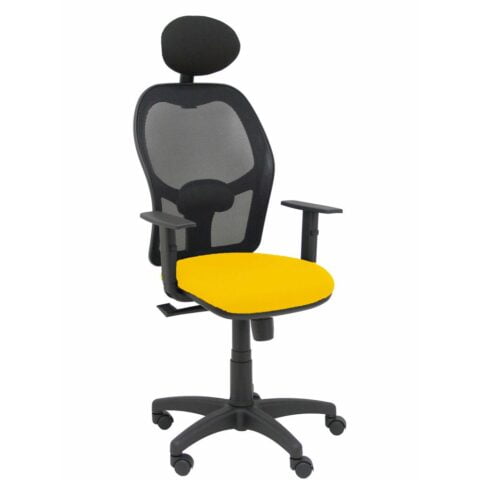 Καρέκλα γραφείου με κεφαλάρι P&C B10CRNC Κίτρινο