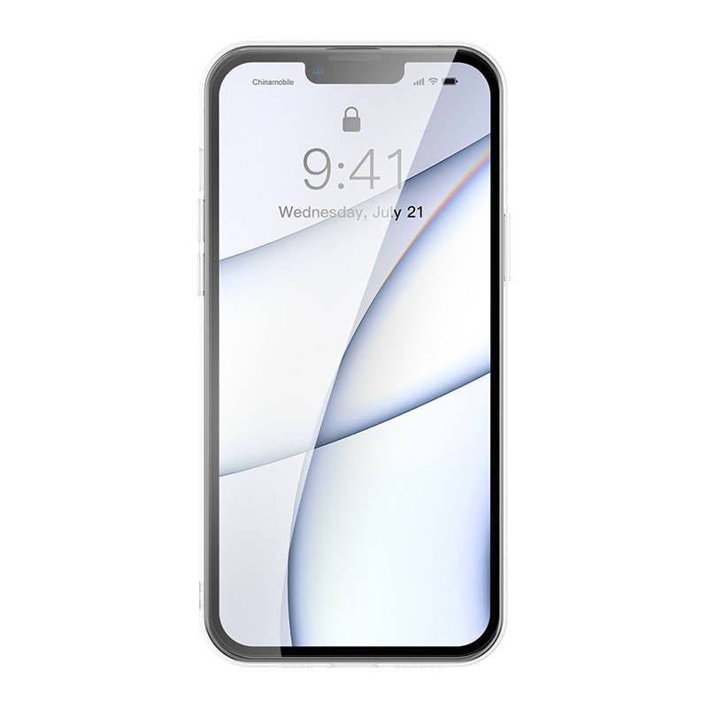 Baseus Frosted Case for iPhone 13 Pro Max (transparent) + tempered glass