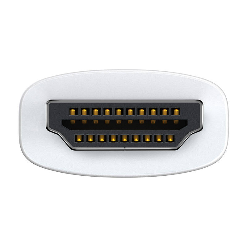 Baseus Lite Series HDMI to VGA adapter with audio (white)