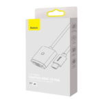 Baseus Lite Series HDMI to VGA adapter with audio (white)