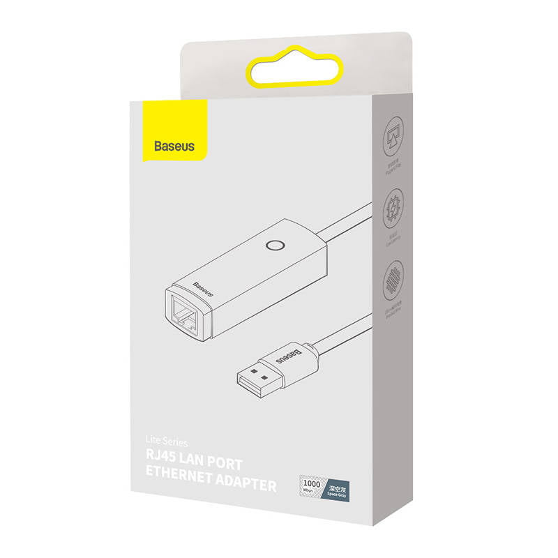 Network adapter Baseus Lite Series USB to RJ45