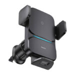 Baseus Wisdom Wireless Charging Air vent Electric Car Phone Holder (black)