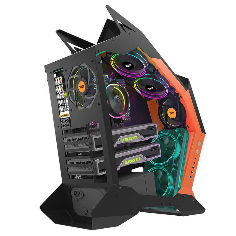 Computer Case Darkflash K1 (black & orange)