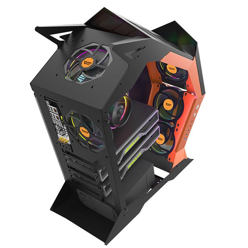 Computer Case Darkflash K1 (black & orange)