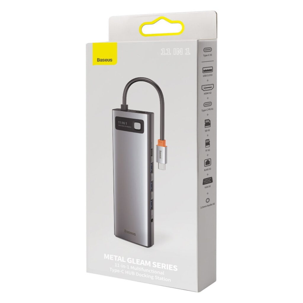 Hub 11in1 Baseus Metal Gleam Series