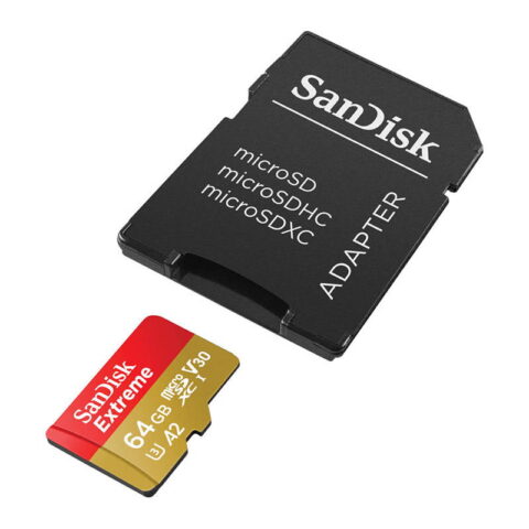 Memory card SANDISK EXTREME microSDXC 64 GB 170/80 MB/s UHS-I U3 (SDSQXAH-064G-GN6MA)