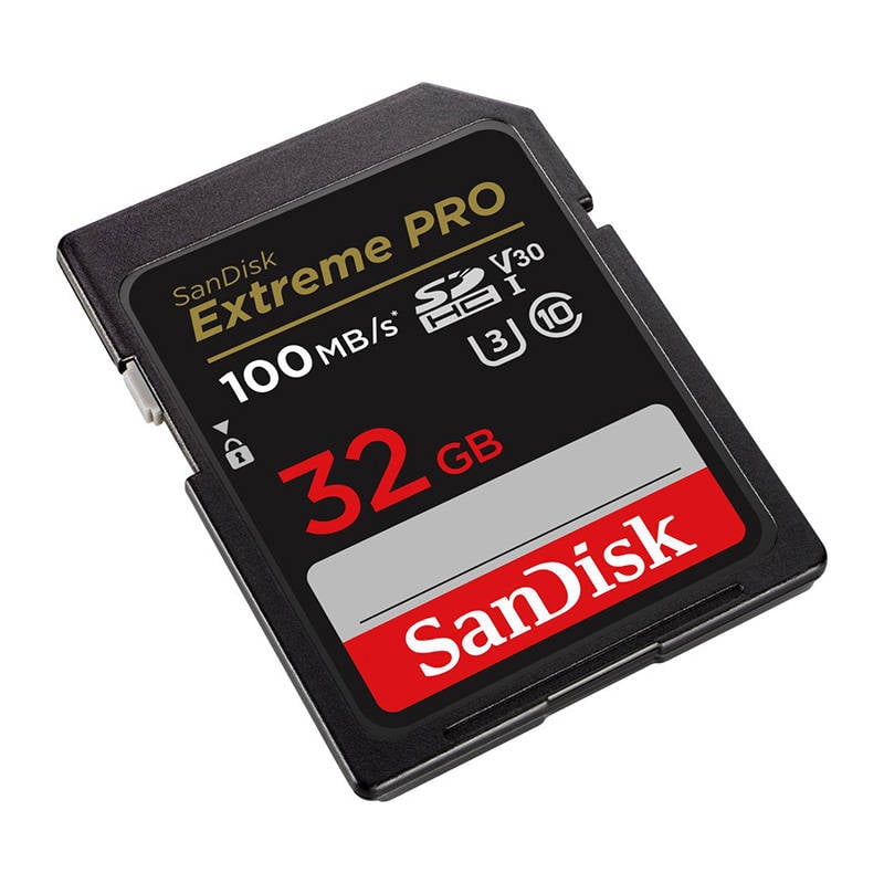 Memory card SANDISK EXTREME PRO SDHC 32GB 100/90 MB/s UHS-I U3 (SDSDXXO-032G-GN4IN)